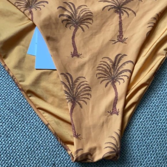 NWT Onia Sabrina Palm Tree Bikini Bottom Size XL - Picture 6 of 10